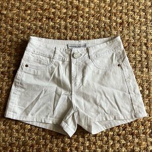 Boomb Boom Do Brasil White Jean Shorts